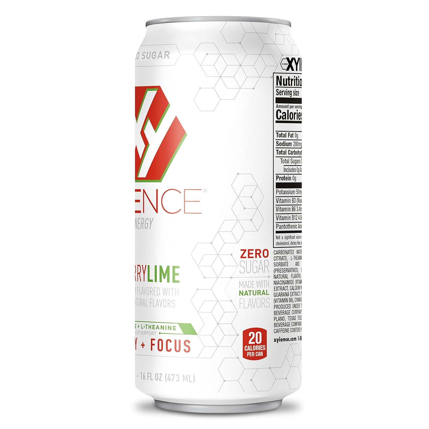 XYIENCE Energy Drink | Cherry Lime | Sugar Free | Zero Calories | Natural Flavors | Vitamin Fortified | 16 Ounce (Pack of 12) - Image 8